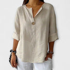 Fernanda - Blusa Lino Botones