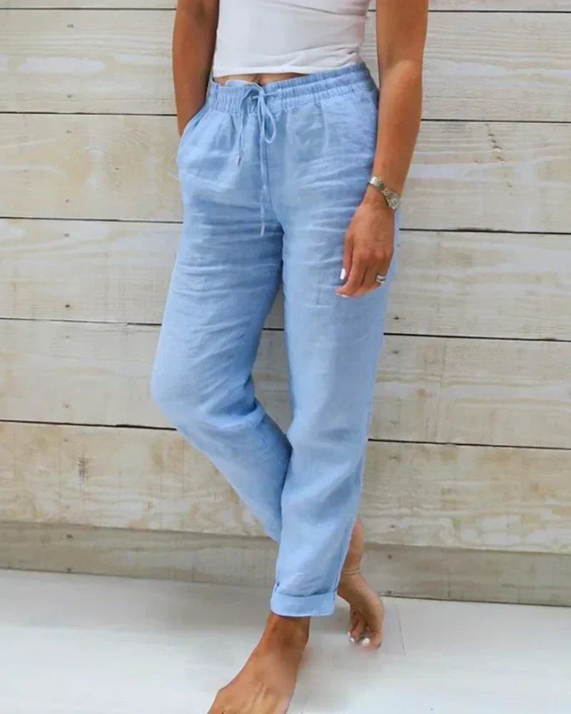 Gabriela - Pantalón Recto Lino