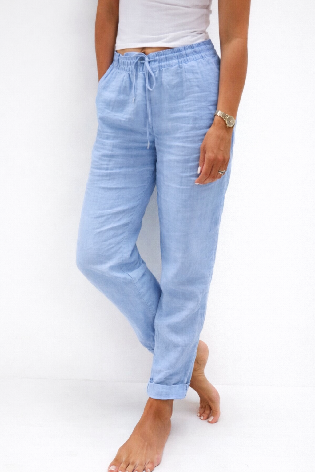 Gabriela - Pantalón Recto Lino