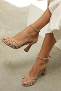 Victoria™ | Tacones Slim de Punta Redonda Patchwork