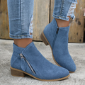 Valentina - Botines Ante Tacón Bajo