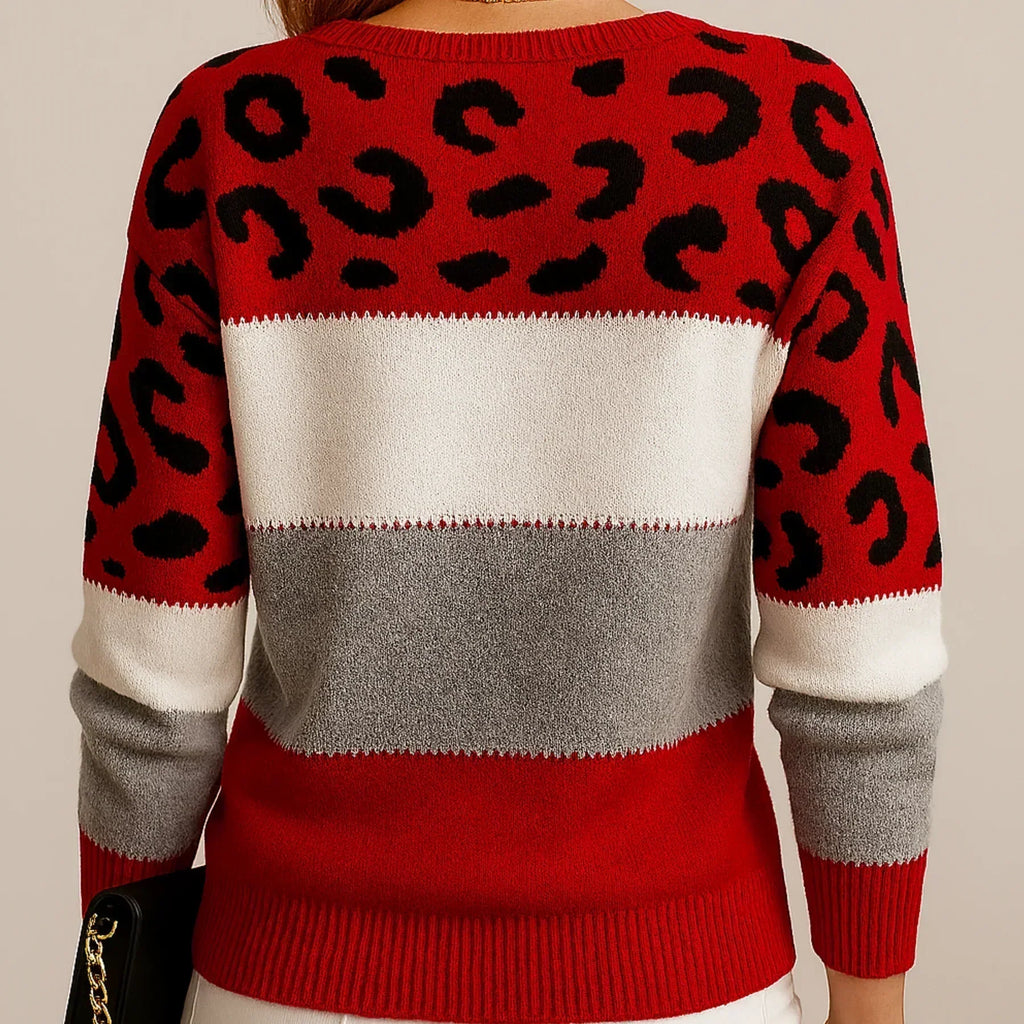 Renata - Suéter Animal Print Tejido