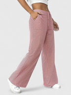 Jimena - Pantalón Pierna Ancha Rayado