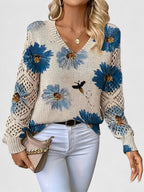 Valeria - Blusa Cuello V Floral