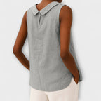 Isabella - Blusa Lino Sin Mangas