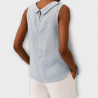 Isabella - Blusa Lino Sin Mangas