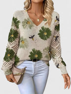 Valeria - Blusa Cuello V Floral