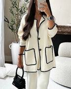 Isabella - Conjunto Chaqueta Contrastado