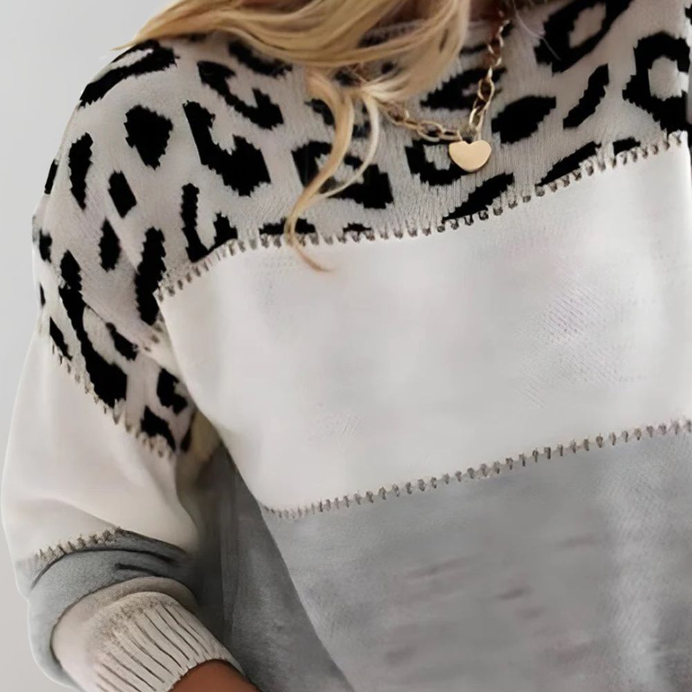 Renata - Suéter Animal Print Tejido