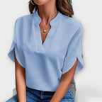 Camila - Blusa Cuello V Minimalista