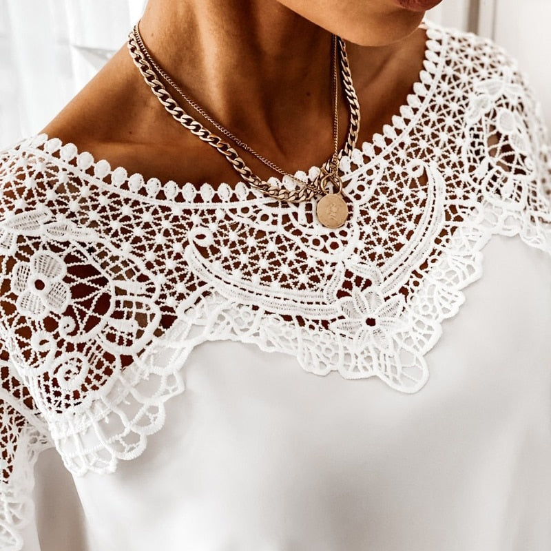 Daniela - Blusa Floral Encaje