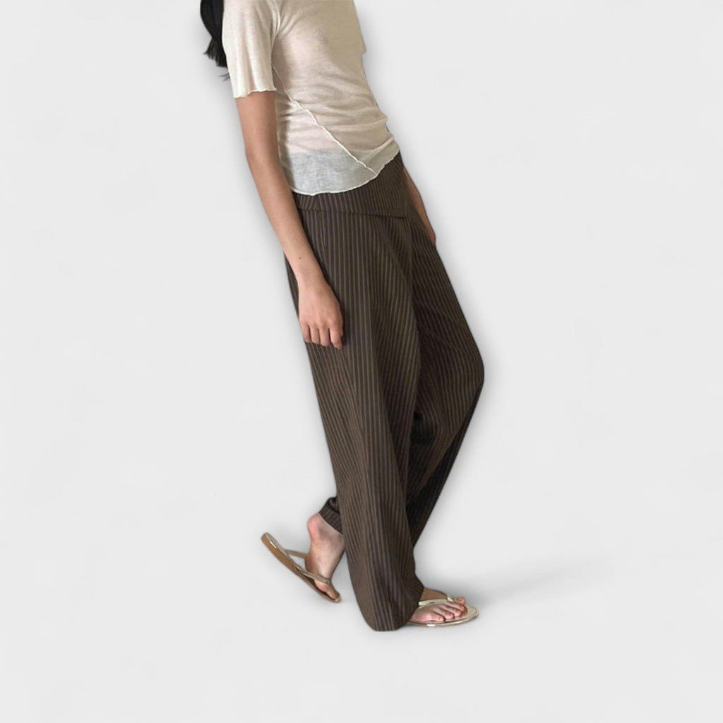 Gabriela - Pantalón Recto Tiro Alto