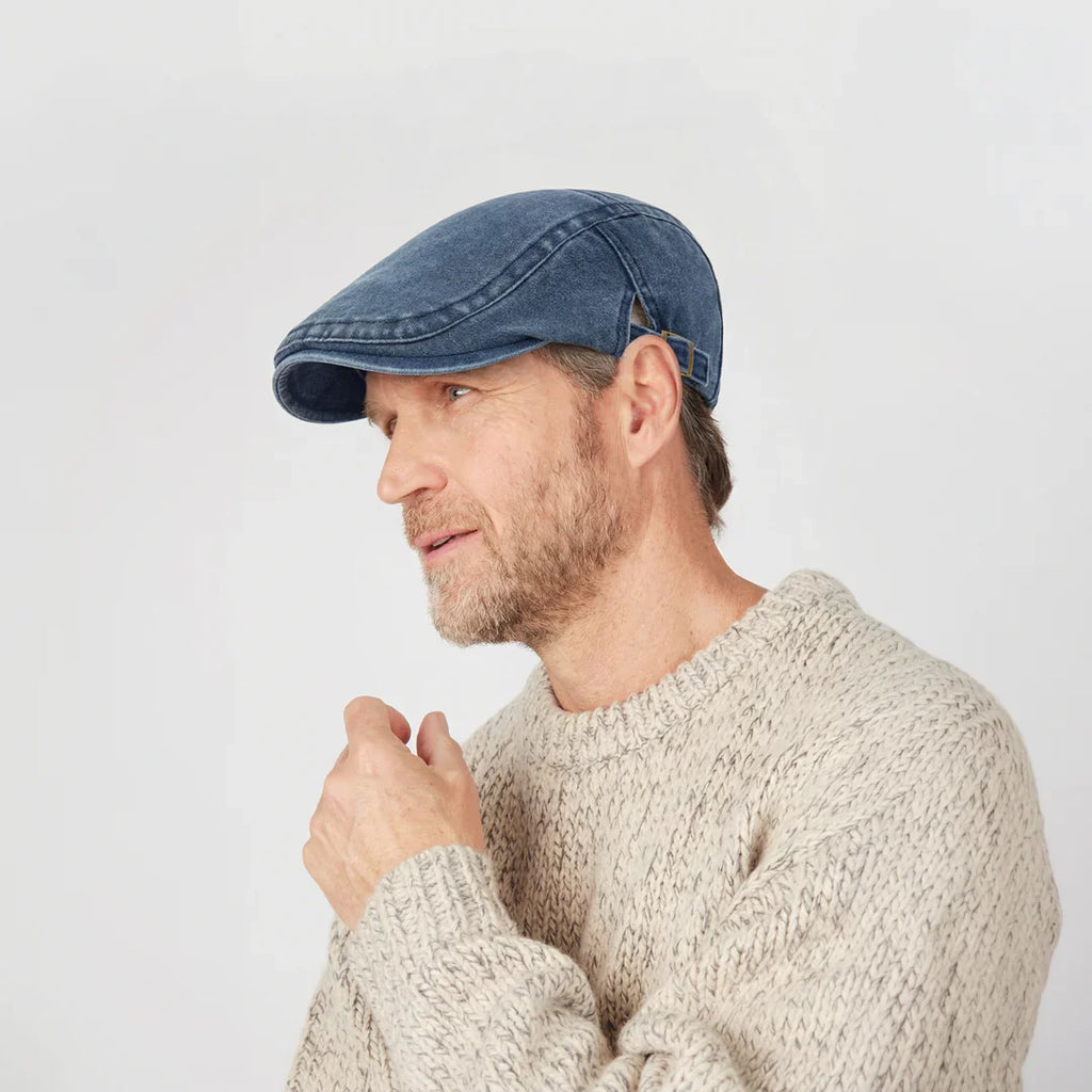 Enzo — Gorra de Denim Lavado