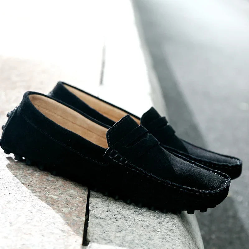 Mocasines casuales de ante