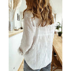Sofía - Blusa Cuello V Botones