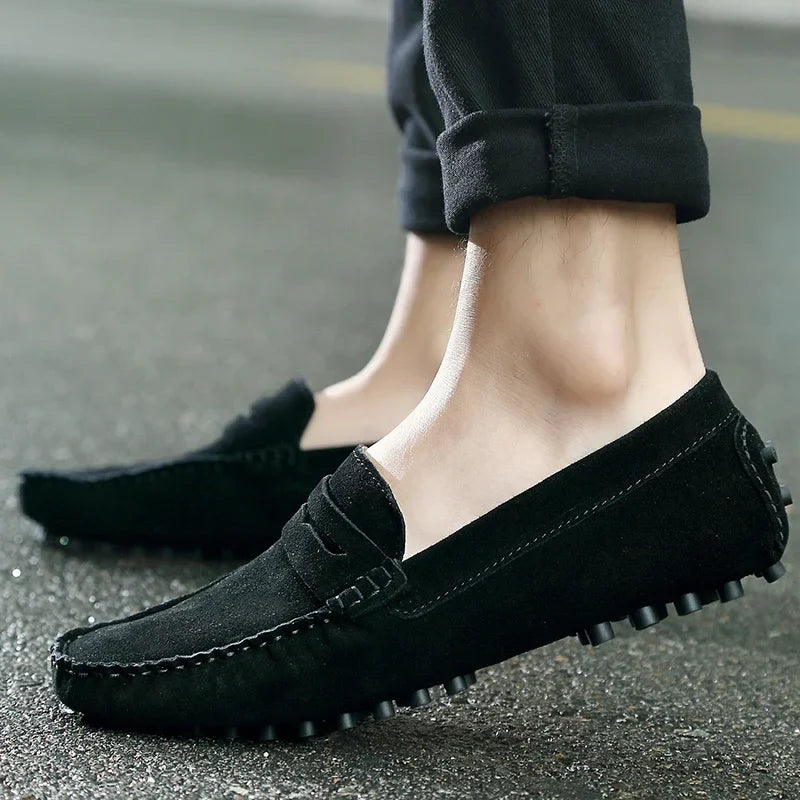 Mocasines casuales de ante