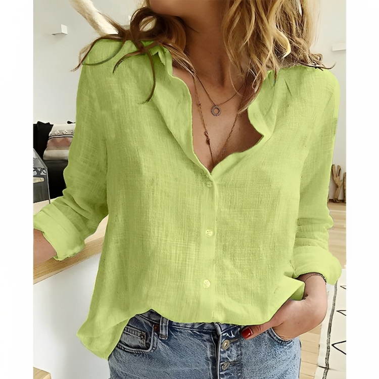 Sofía - Blusa Cuello V Botones