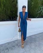 Natalia - Vestido Drapado Elegante