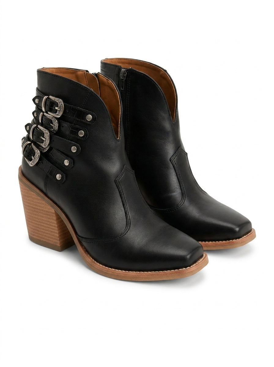 Daniela - Botines Tacón Grueso Urbanos
