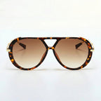 Lentes de sol aviador Panther café carey vista frontal
