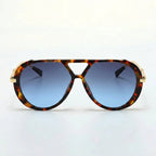 Lentes de sol aviador Panther azul degradado vista frontal