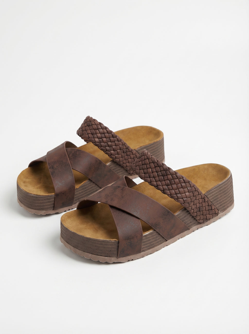 Valentina - Sandalias Trenzadas Cuero