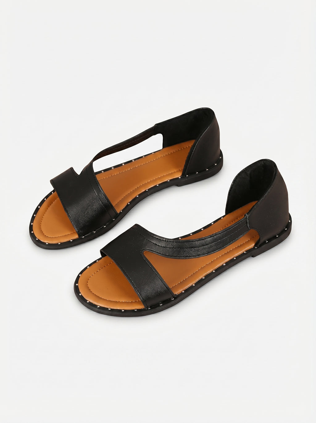 Sofía - Sandalias Planas Cuero