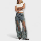 Camila - Jeans Wide Leg Tiro Alto