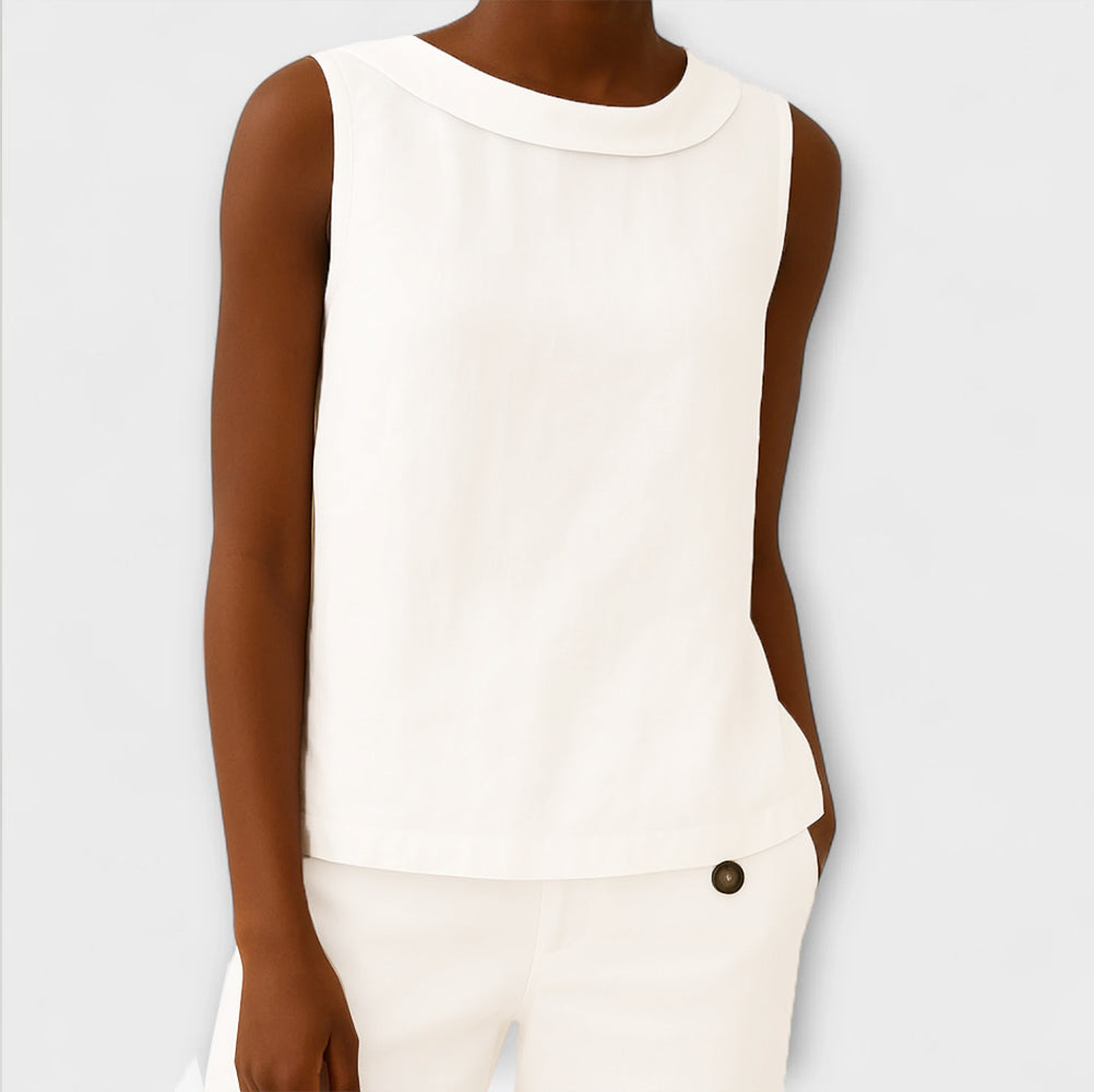 Isabella - Blusa Lino Sin Mangas