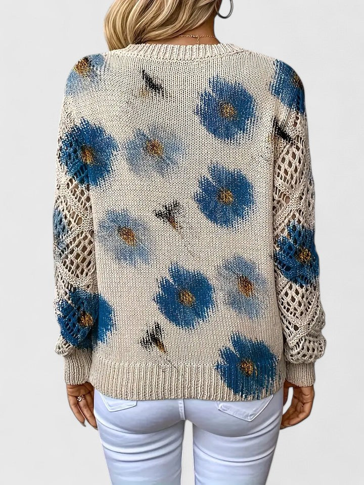 Valeria - Blusa Cuello V Floral