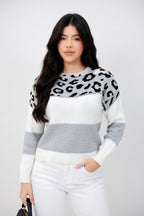 Renata - Suéter Animal Print Tejido