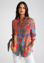 Camila - Blusa Estampada Manga Larga