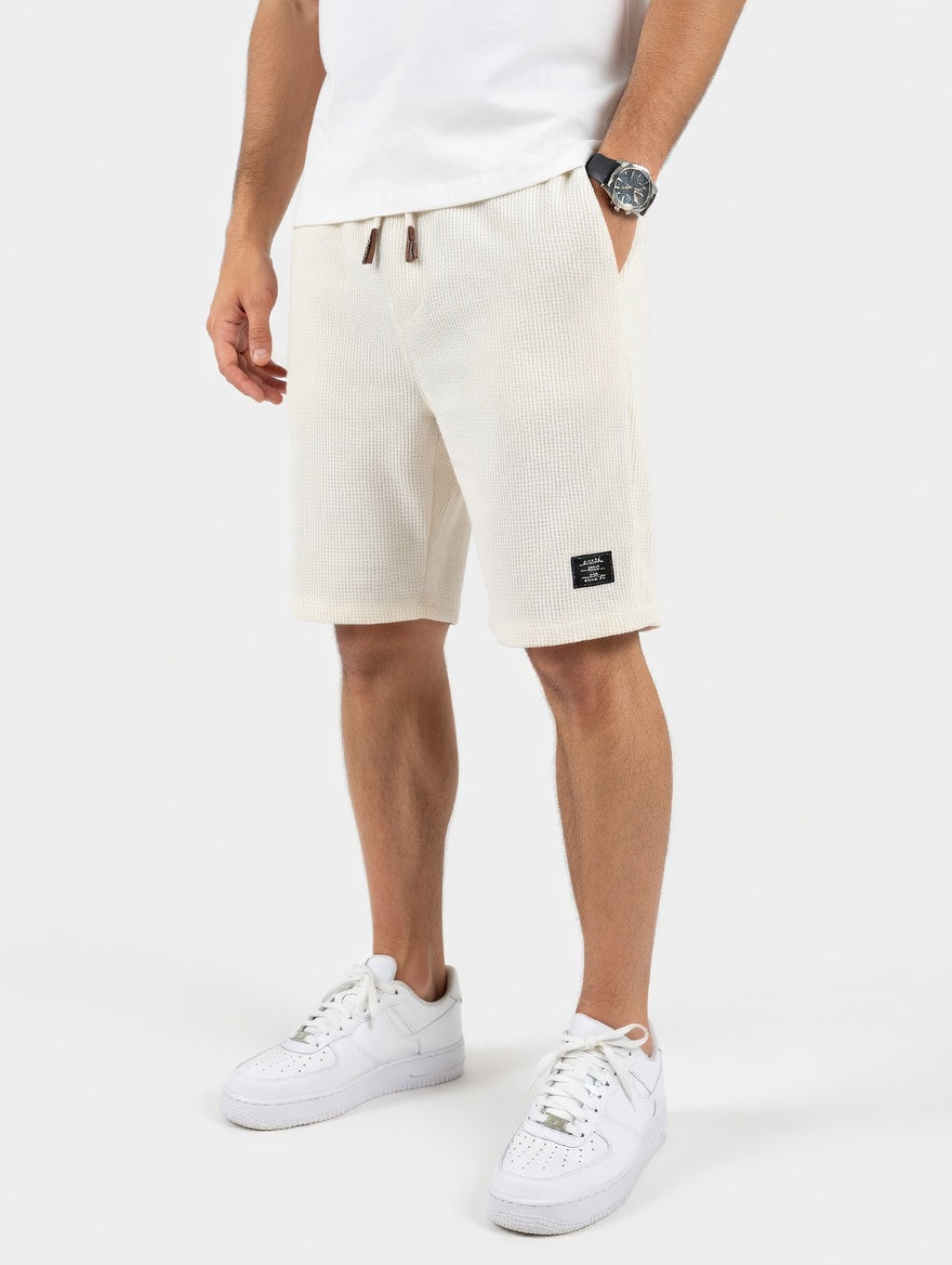 Alonso - Shorts Casuales Texturizados de Algodón Transpirable Premium