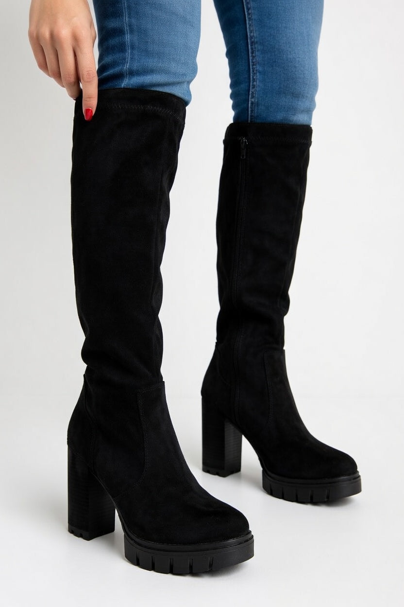 Camila - Botas Altas Ante
