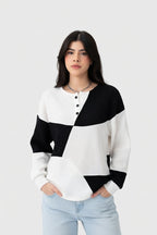 Lorena - Blusa Punto Geométrica