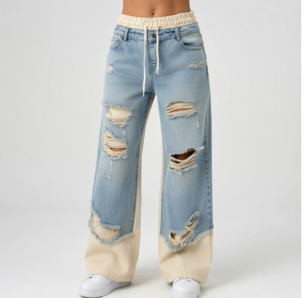 Valentina - Jeans Patchwork Denim