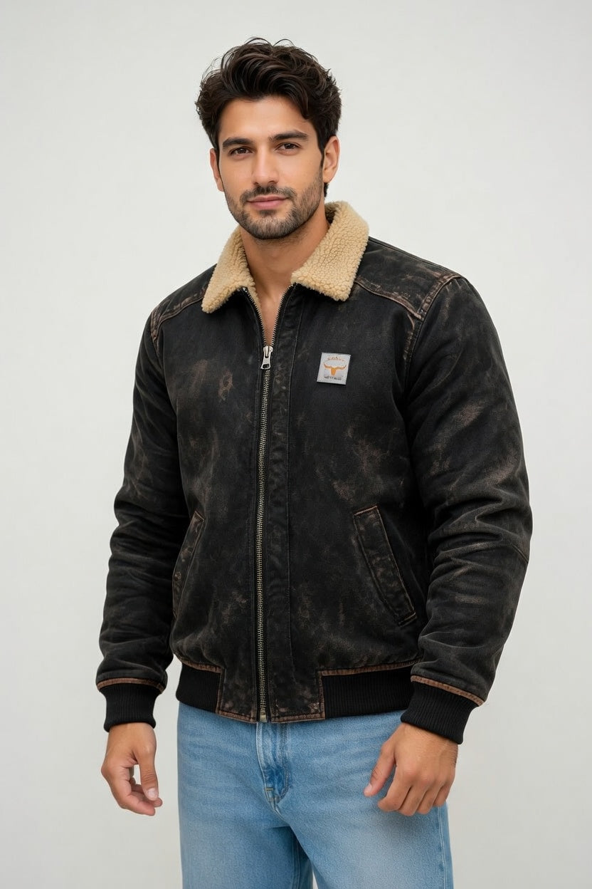 Ricardo - Chaqueta Cuero Aviador