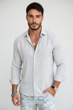 Leonardo - Camisa Lino Casual