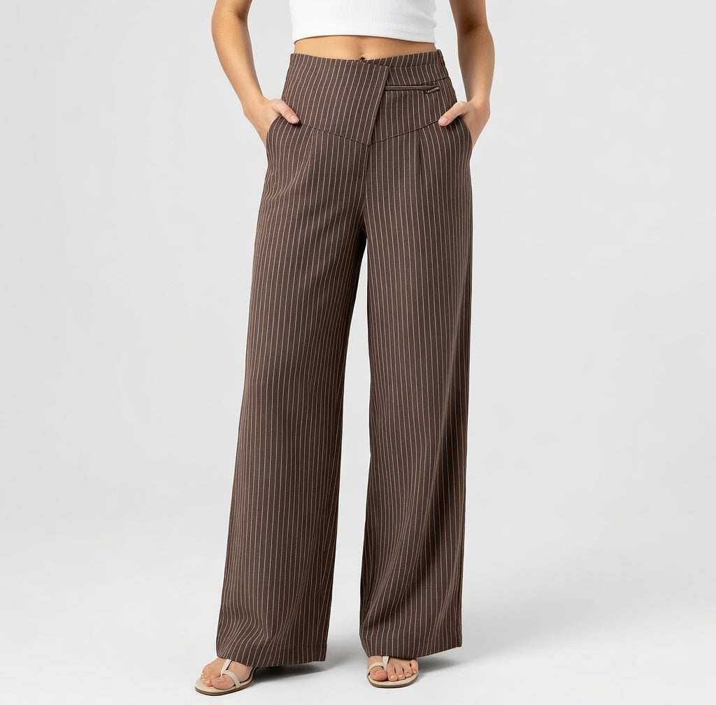 Gabriela - Pantalón Recto Tiro Alto