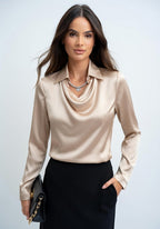 Camila - Blusa Satinada Premium