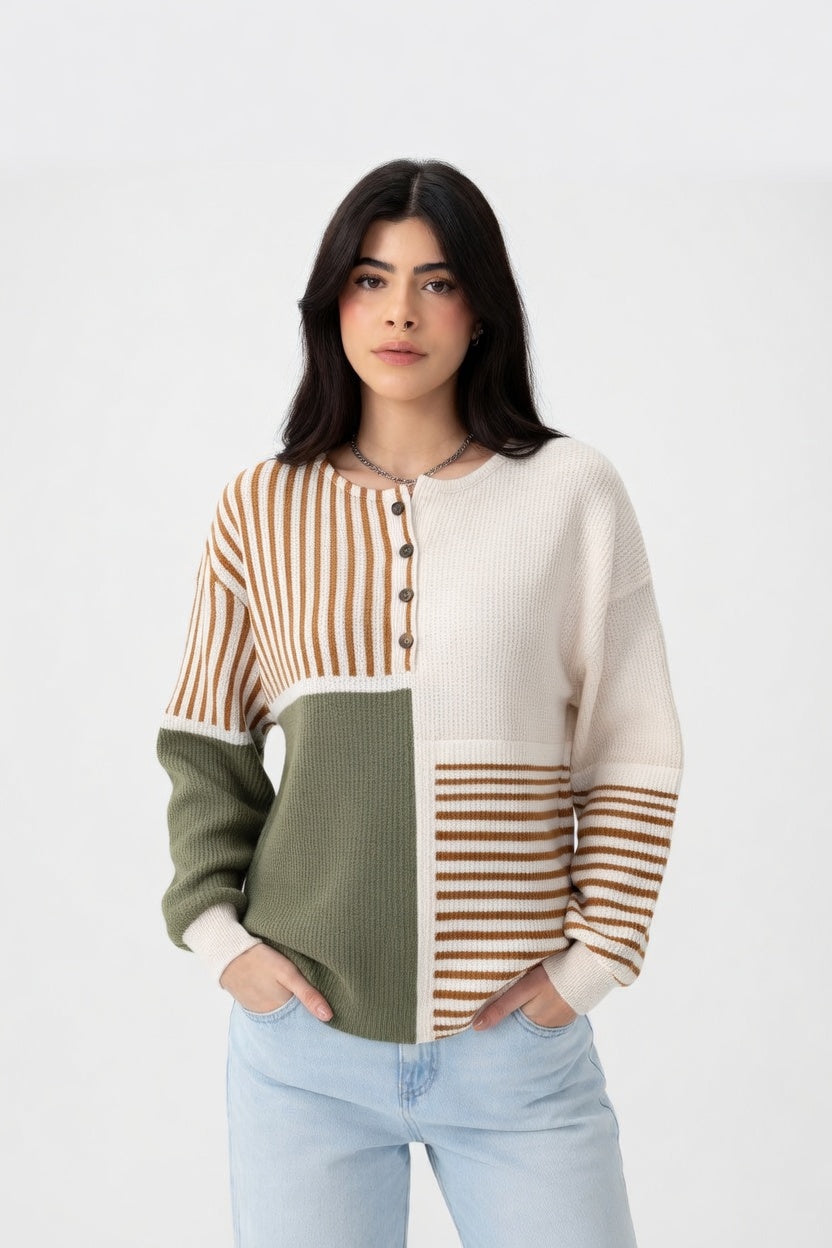 Regina - Blusa Patchwork Premium