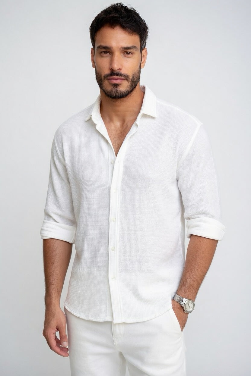 Alejandro - Camisa Lino Premium