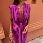Natalia - Vestido Drapado Elegante